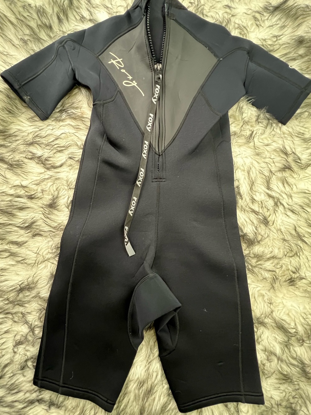 Roxy Black Short Sleeve Neoprene Springsuit